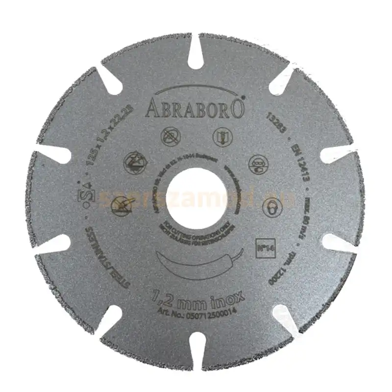 GYÉMÁNTTÁRCSA INOX 125x1,2x22,23