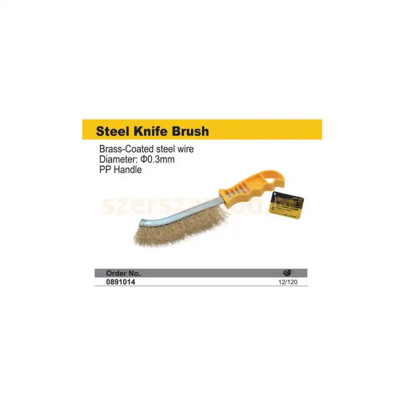 Drótkefe Egysoros Műanyag Hajlítoot Nyéllel 6x20 - Image 2