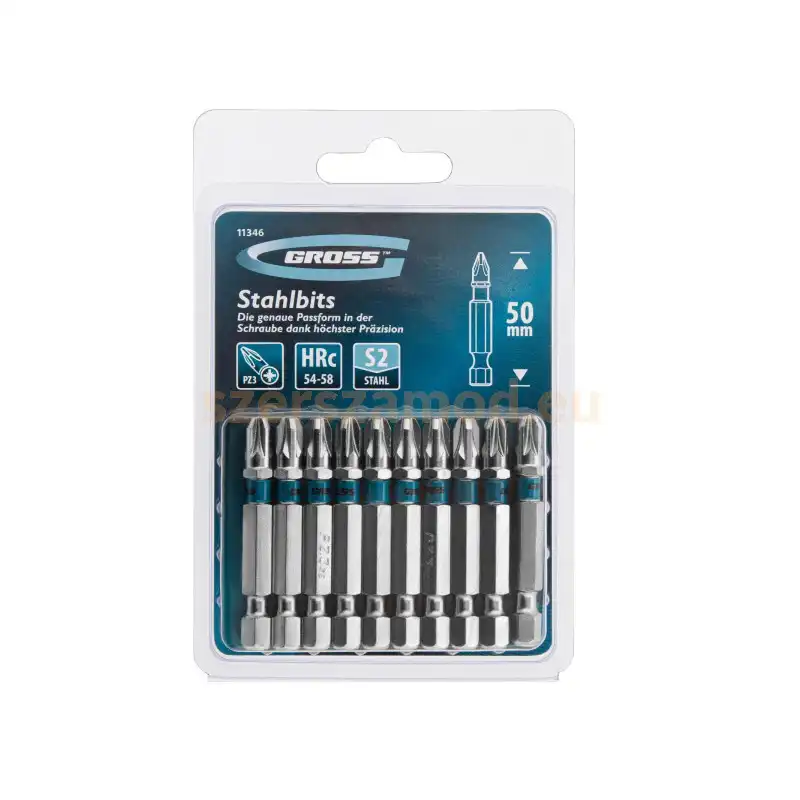 Behajtóhegy KLT PZ3 x 50mm Acél 10db - Image 3