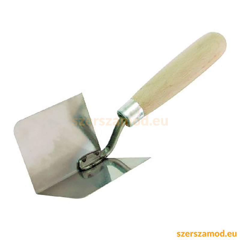Fanyelű inox sarokkanál - 120X60MM