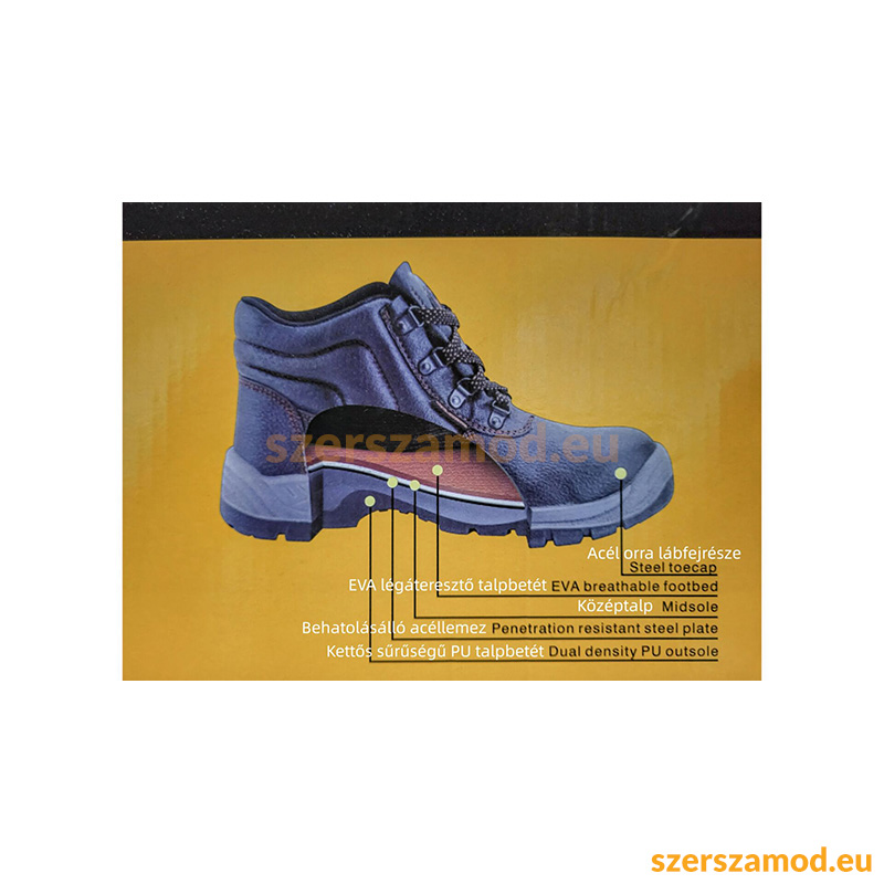 Bőr Bundás munkavédelmi bakancs S3 (40-46) - Image 8