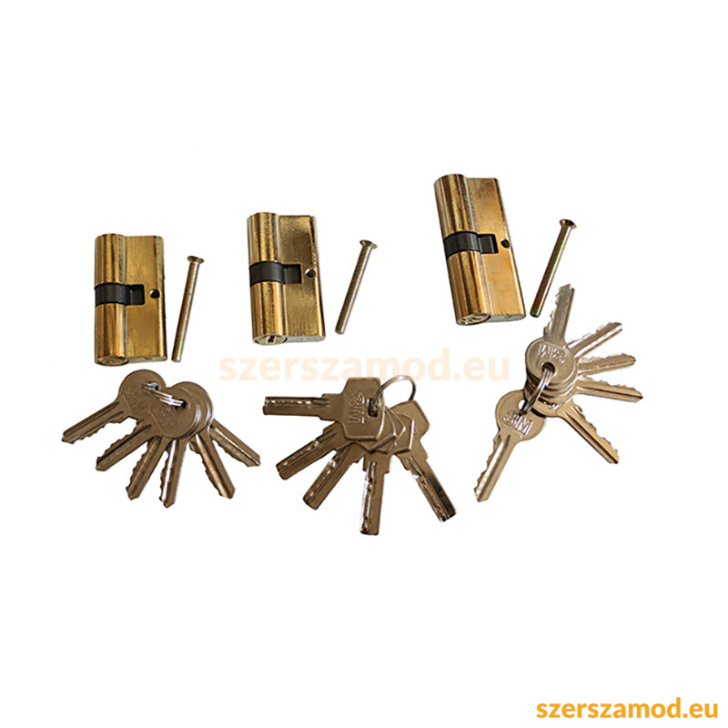 Zárbetét 60mm 6 kulccsal