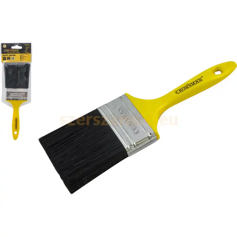 Ecset 4" Fekete Sörte PVC Nyelű - Image 2