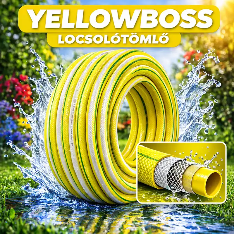 Locsolótömlő Erősített 4 Réteg 1 25m Yellowboss - Image 2