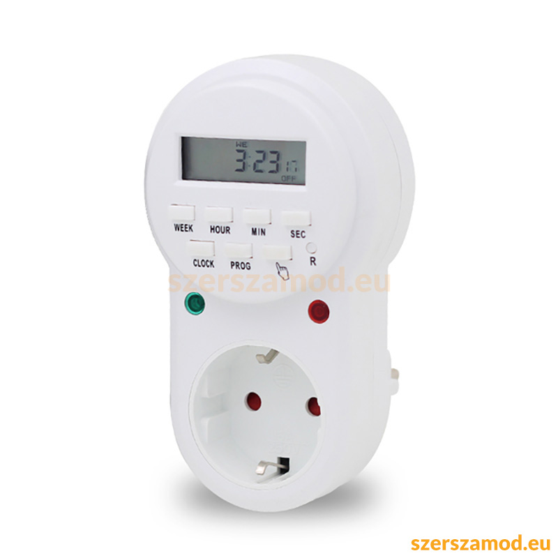 Digitális időzítő fali dugalj