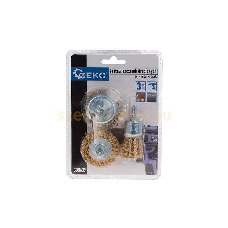 Drótkefe Készlet Fúróhoz 3db-os - Image 5