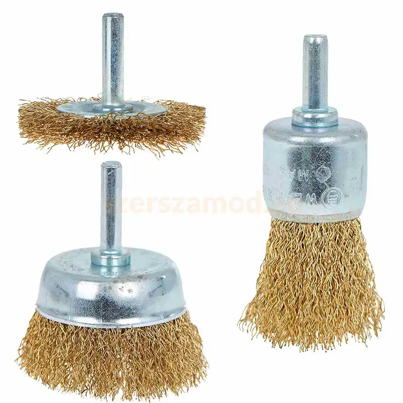 Drótkefe Készlet Fúróhoz 3db-os