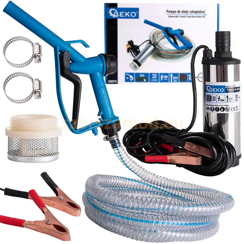 Merülő olajszivattyú 12V 51mm, 4m kábel