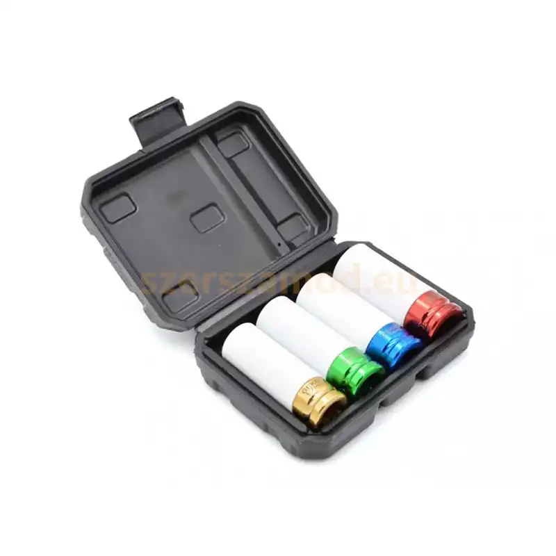 Professzionális dugókulcs készlet felnihez 4 részes 17, 19 ,21, 22mm