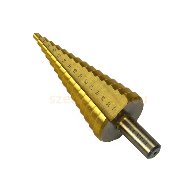 Lépcsős fúró 4-32mm titán