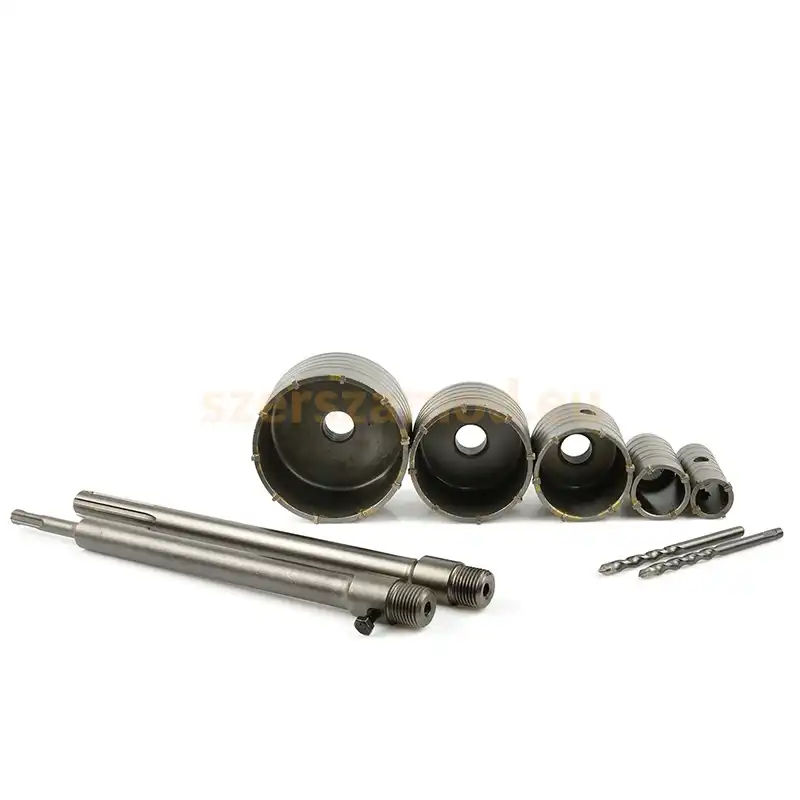 Koronafúró készlet téglához SDS plus, SDS max 30-100mm 9pcs (30mm, 40mm, 65mm, 80mm, 100mm) - Image 3