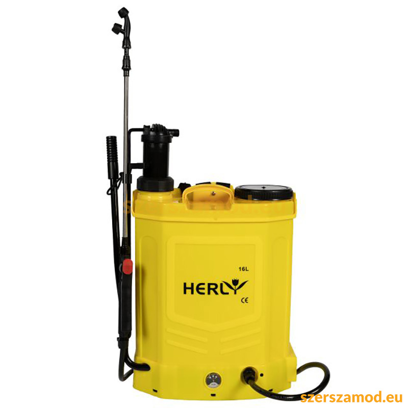 Akkumulátoros és kézi pumpás permetező 16l 2in1