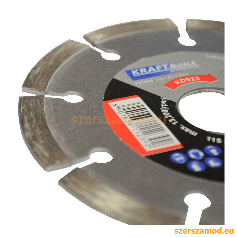 Gyémántvágó korong 115x7x22,23mm - Image 2