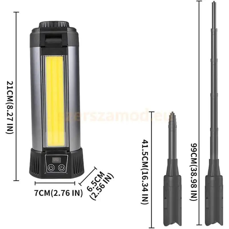 Állványos teleszkópos LED munkalámpa 2000 Lumen 6000 mAh - Image 4