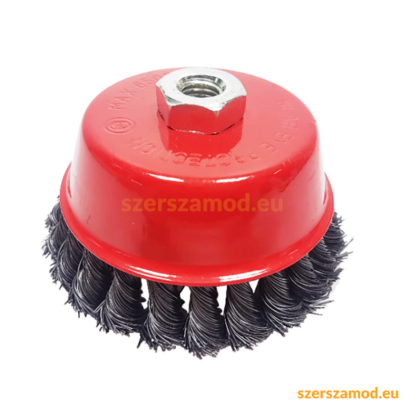 Drótkefe korong fonott M14 78mm