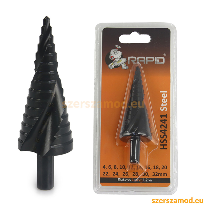 Lépcsős fúró 4-32mm RAPID