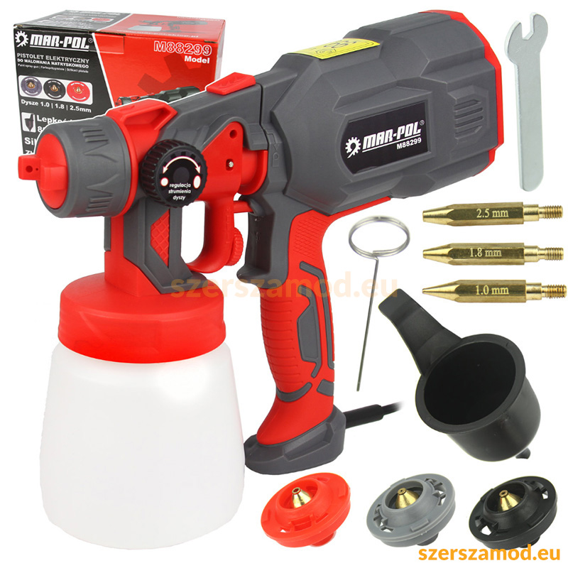 Elektromos festékszóró 800ML (1.0-1.8-2.5 szóró fejjel)