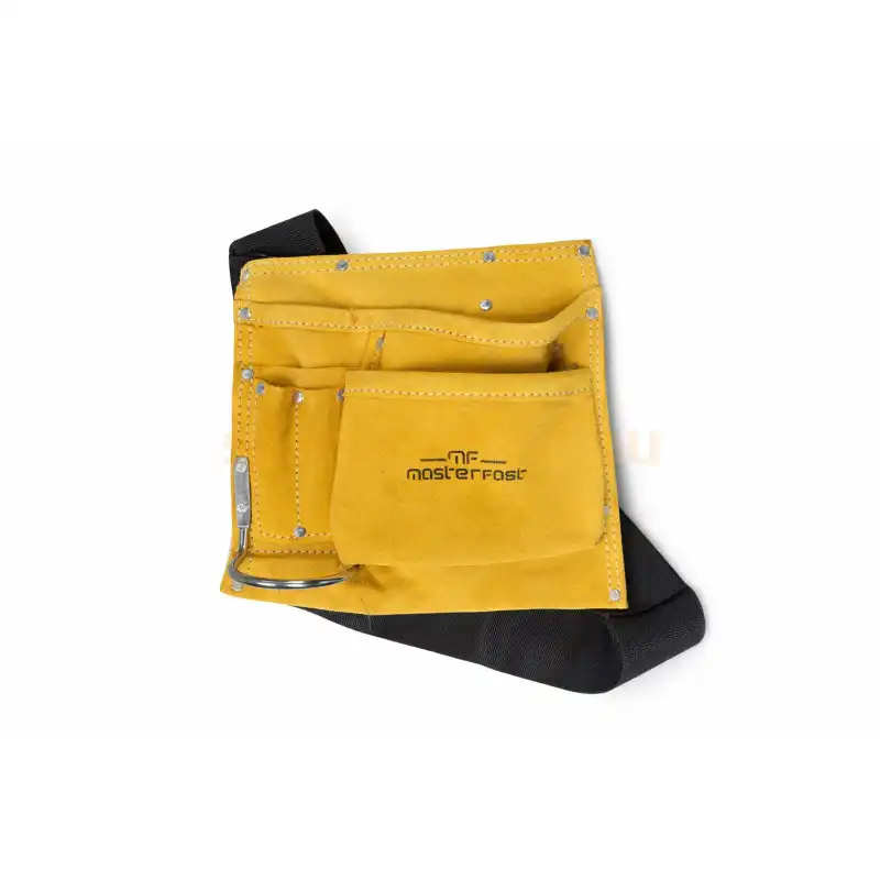 Szerszámtartó öv Hasított Bőr Műanyag Csattal Kalapácstartóval