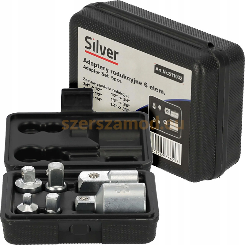 Dugókulcs átalakító adapterkészlet 6pcs