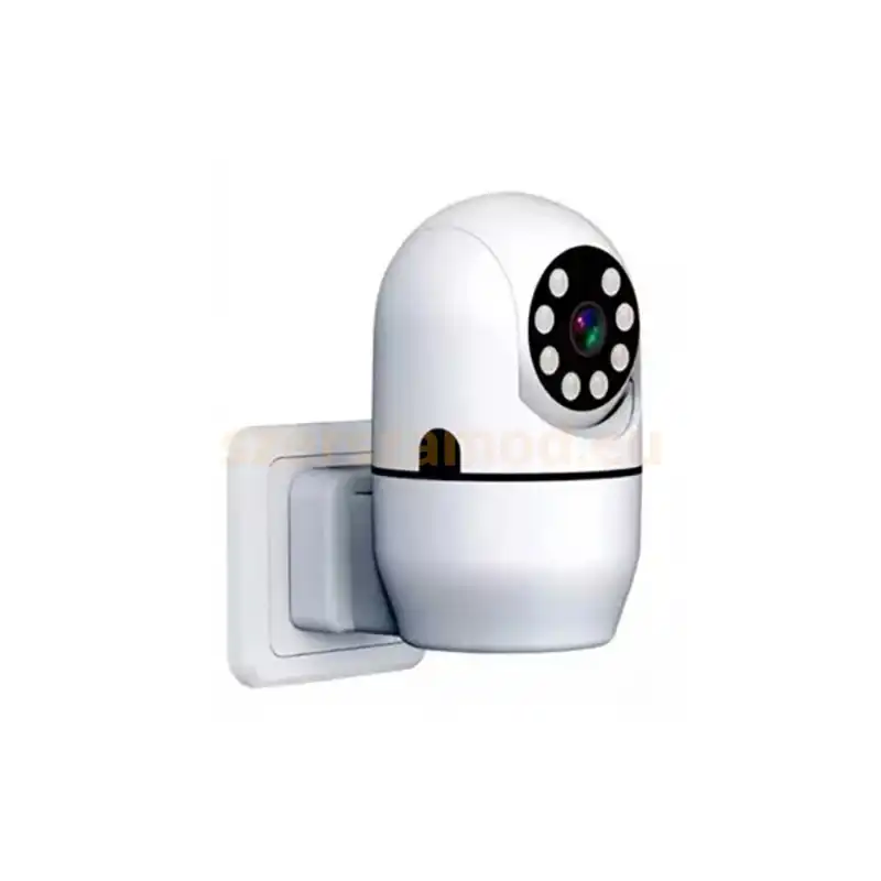 Wifire csatlakoztatható beltéri konnektoros kamera, mozgásérzékelővel, éjjellátóval és mikrofonnal